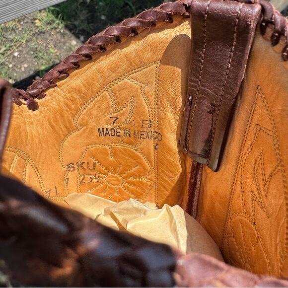 BOOT STAR x OLD GRINGO Calfskin Turquoise Jude Boot Size 7.5 - Picture 9 of 10